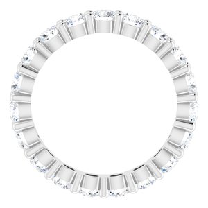 Platinum 1 1/3 CTW Lab-Grown Diamond Eternity Band Size 4