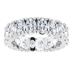 Platinum 4 1/2 CTW Natural Diamond Eternity Band Size 4.75