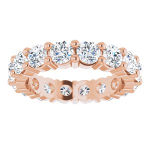 10K Rose Gold 2 3/8 CTW Natural Diamond Eternity Band Size 4.75
