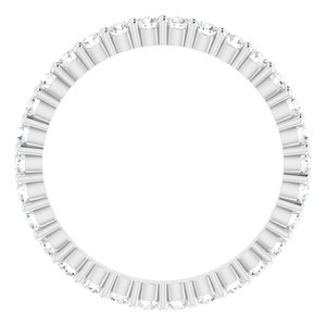 14K White Gold 5/8 CTW Lab-Grown Diamond Eternity Band Size 5