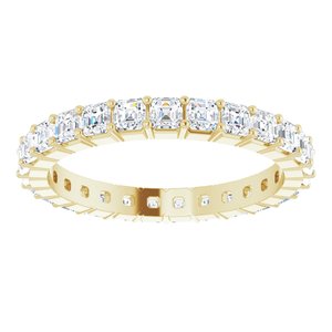 14K Yellow Gold 1 1/3 CTW Lab-Grown Diamond Eternity Band Size 5
