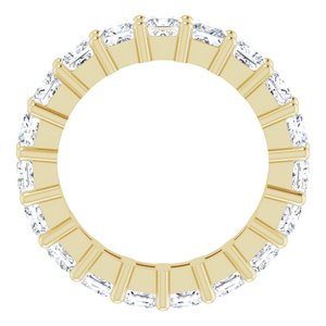 10K Yellow Gold 3 1/8 CTW Natural Diamond Eternity Band Size 4.5