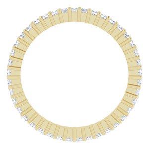 10K Yellow Gold 1/2 CTW Lab-Grown Diamond Eternity Band Size 4.75