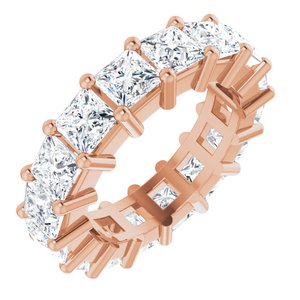10K Rose Gold 4 1/2 CTW Lab-Grown Diamond Eternity Band Size 4.75