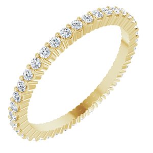 10K Yellow Gold 1/3 CTW Lab-Grown Diamond Eternity Band Size 5