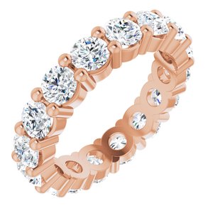 14K Rose Gold 2 1/2 CTW Lab-Grown Diamond Eternity Band Size 5
