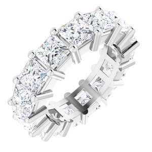 Platinum 6 CTW Lab-Grown Diamond Eternity Band Size 4.5