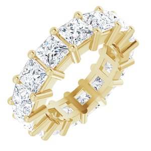 14K Yellow Gold 6 CTW Lab-Grown Diamond Eternity Band Size 4.5
