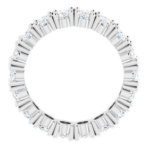 10K White Gold 4 5/8 CTW Natural Diamond Eternity Band Size 4.75
