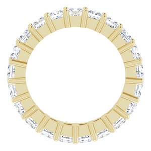 10K Yellow Gold 3 1/4 CTW Natural Diamond Eternity Band Size 4.75