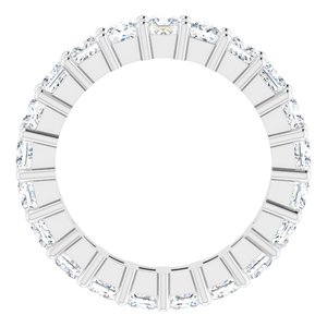 10K White Gold 3 1/4 CTW Natural Diamond Eternity Band Size 4.75