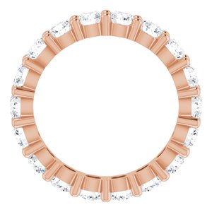 10K Rose Gold 2 1/6 CTW Natural Diamond Eternity Band Size 5