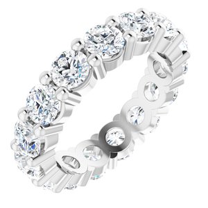 14K White Gold 3 1/6 CTW Lab-Grown Diamond Eternity Band Size 5