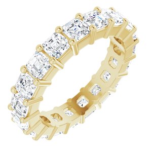 14K Yellow Gold 3 CTW Lab-Grown Diamond Eternity Band Size 5
