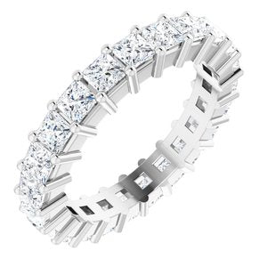 14K White Gold 2 1/8 CTW Natural Diamond Eternity Band Size 5