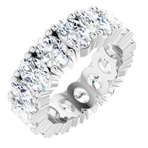 14K White Gold 6 CTW Lab-Grown Diamond Eternity Band Size 4.75