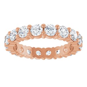 10K Rose Gold 1 5/8 CTW Natural Diamond Eternity Band Size 5