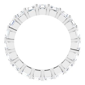 14K White Gold 3 CTW Lab-Grown Diamond Eternity Band Size 5