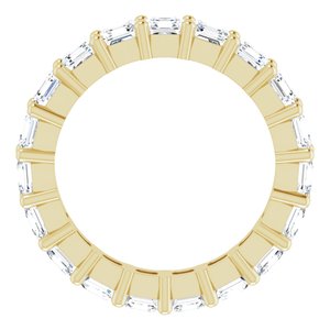 14K Yellow Gold 3 CTW Lab-Grown Diamond Eternity Band Size 5