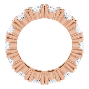 14K Rose Gold 5 1/5 CTW Natural Diamond Eternity Band Size 4