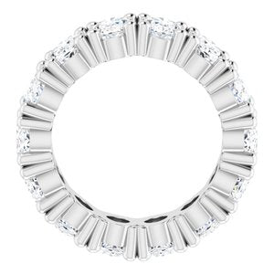 14K White Gold 5 5/8 CTW Lab-Grown Diamond Eternity Band Size 4