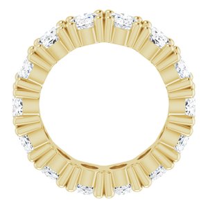 10K Yellow Gold 5 1/5 CTW Natural Diamond Eternity Band Size 4