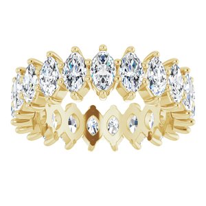 14K Yellow Gold 2 3/4 CTW Lab-Grown Diamond Eternity Band Size 4.5