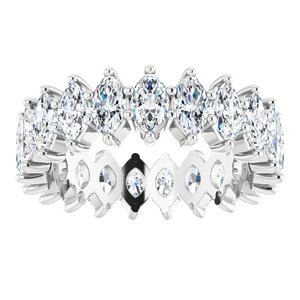 14K White Gold 2 3/4 CTW Lab-Grown Diamond Eternity Band Size 4.5