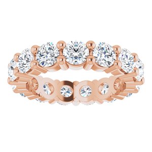 10K Rose Gold 3 5/8 CTW Lab-Grown Diamond Eternity Band Size 5.25