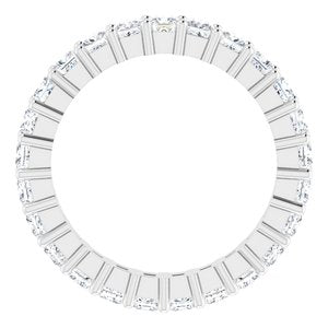 10K White Gold 2 1/6 CTW Lab-Grown Diamond Eternity Band Size 5.25