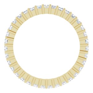 10K Yellow Gold 3/4 CTW Natural Diamond Eternity Band Size 4.75