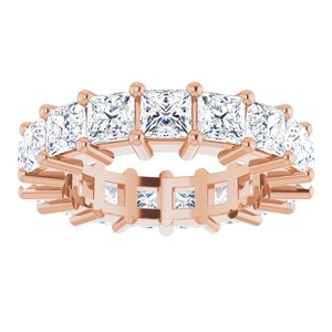 10K Rose Gold 4 1/4 CTW Natural Diamond Eternity Band Size 4.75