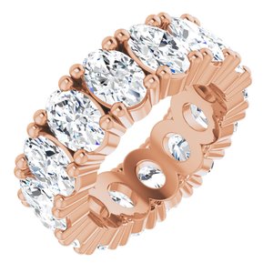 14K Rose Gold 5 5/8 CTW Lab-Grown Diamond Eternity Band Size 4