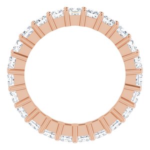 14K Rose Gold 2 1/6 CTW Lab-Grown Diamond Eternity Band Size 5