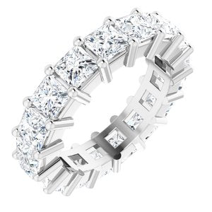 10K White Gold 4 1/4 CTW Lab-Grown Diamond Eternity Band Size 5