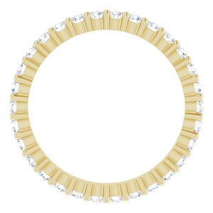 10K Yellow Gold 5/8 CTW Lab-Grown Diamond Eternity Band Size 4.75
