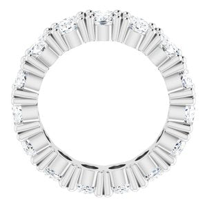 Platinum 5 1/2 CTW Natural Diamond Eternity Band Size 4.75