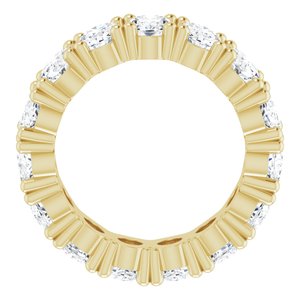 10K Yellow Gold 5 1/2 CTW Natural Diamond Eternity Band Size 4.75