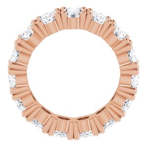 10K Rose Gold 5 1/2 CTW Lab-Grown Diamond Eternity Band Size 4.75