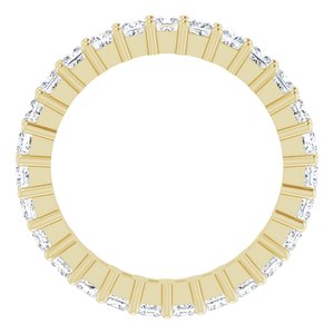 10K Yellow Gold 1 1/5 CTW Lab-Grown Diamond Eternity Band Size 4.75
