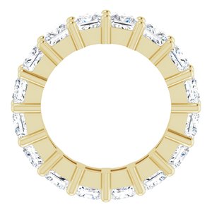 10K Yellow Gold 4 1/2 CTW Natural Diamond Eternity Band Size 4.75