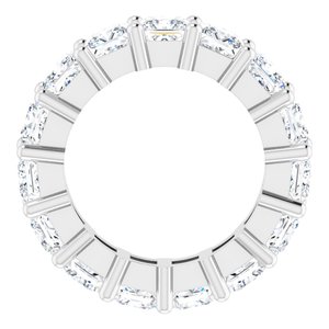 10K White Gold 6 CTW Natural Diamond Eternity Band Size 4.75