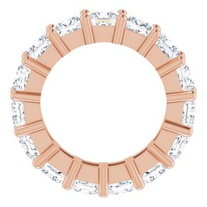 10K Rose Gold 6 CTW Natural Diamond Eternity Band Size 4.75