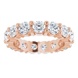 10K Rose Gold 3 5/8 CTW Natural Diamond Eternity Band Size 5