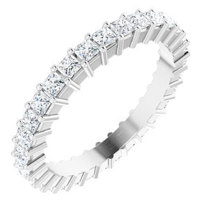 Platinum 1 CTW Lab-Grown Diamond Eternity Band Size 5