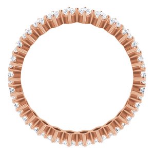 14K Rose Gold 1 3/4 CTW Natural Diamond Eternity Band Size 5