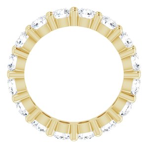 14K Yellow Gold 2 1/2 CTW Lab-Grown Diamond Eternity Band Size 5