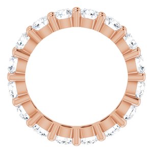 10K Rose Gold 2 3/8 CTW Lab-Grown Diamond Eternity Band Size 5