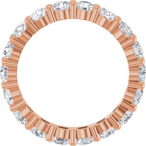 10K Rose Gold 1 5/8 CTW Natural Diamond Eternity Band Size 5
