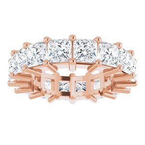 14K Rose Gold 6 3/8 CTW Lab-Grown Diamond Eternity Band Size 5